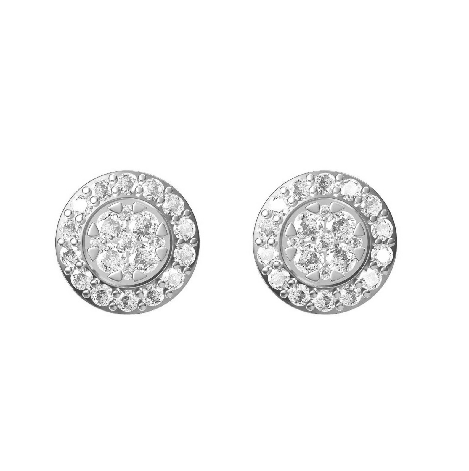 Diamond Earring Tcw 1.438 14k Gold 3.4 Gm Size: 1.438ct