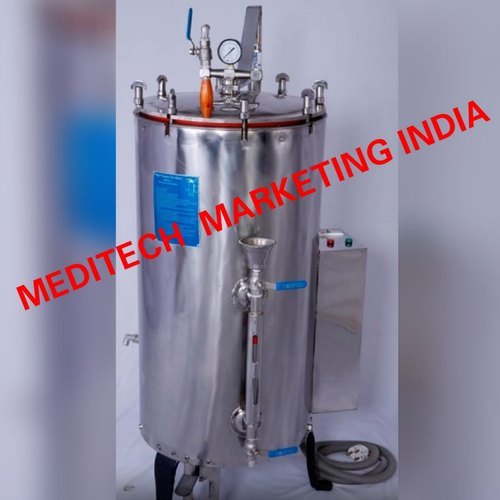 Vertical Autoclave Sterilizer - Heavy Gauge Stainless Steel, 12x20 Inches, Fully Automatic | Hospital Grade, Double Wall Insulation, Electromagnetic Heaters