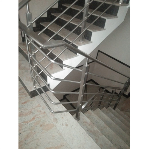 आसानी से इकट्ठे स्टेनलेस स्टील ऑफिस स्टेयर रेलिंग