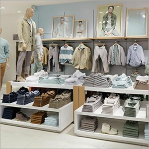 Wood Garment Display Rack Scale: Heavy Duty