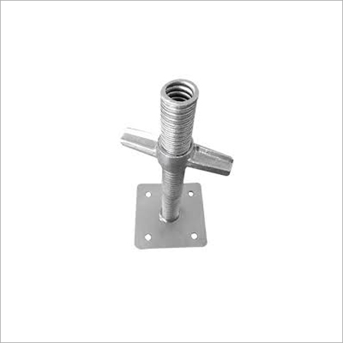 Steel Scaffolding Base Jack - Durable Steel Material | Couplers Included for Enhanced Stability