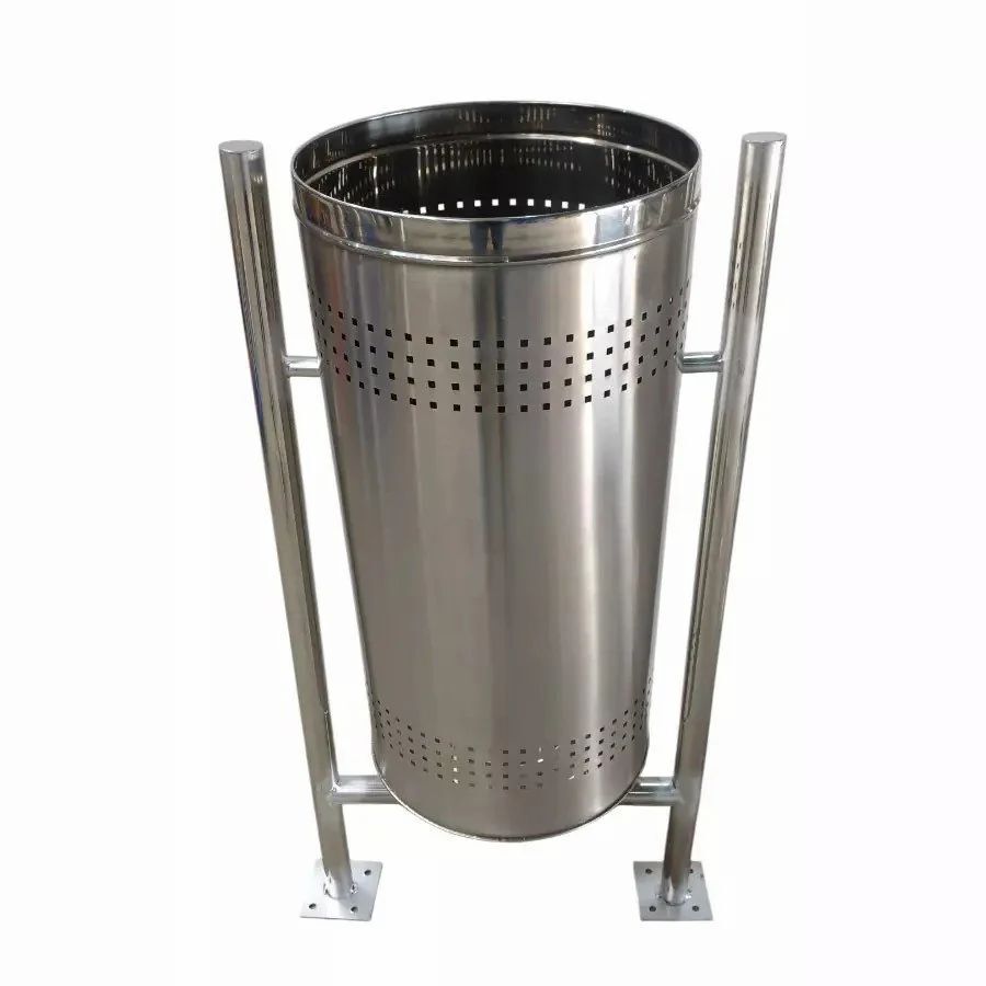 Stainless Steel Push Can Dustbin - Lightweight, High Strength, Durable Design | Elegant Finish, Versatile Sizes and Designs