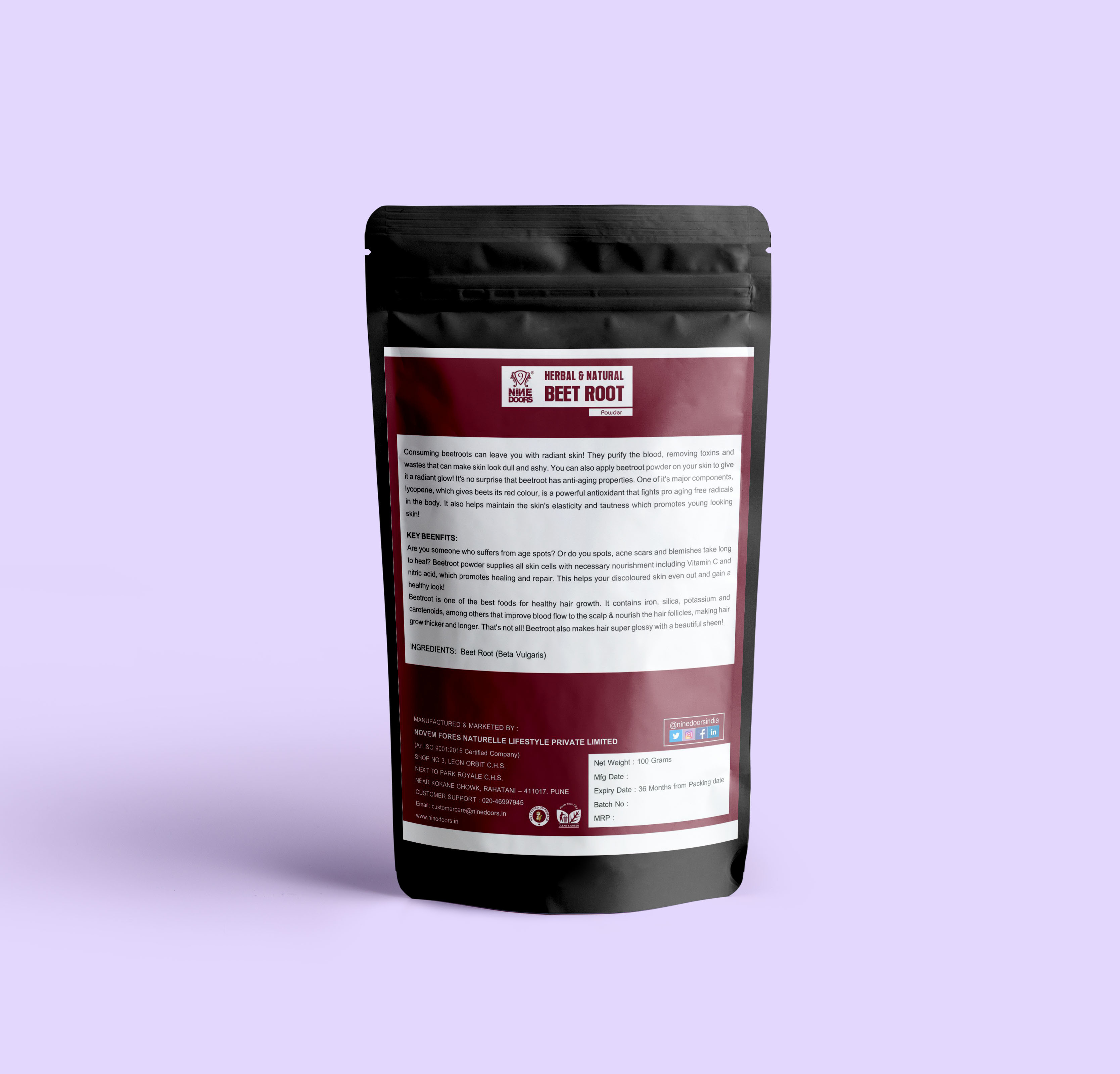 Beet Root Powder Age Group: 16 - 60