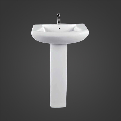 व्हाइट डायना पेडस्टल वॉश बेसिन सेट