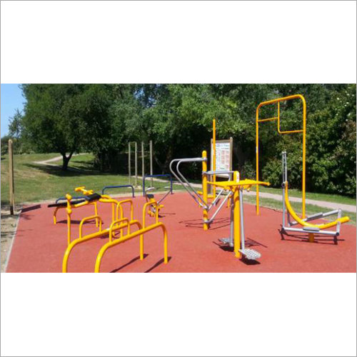 Outdoor Gym Equipment - Steel Material, Variable Dimensions, Green Color | Manual Operation, En1176 Compliance, Easy To Clean
