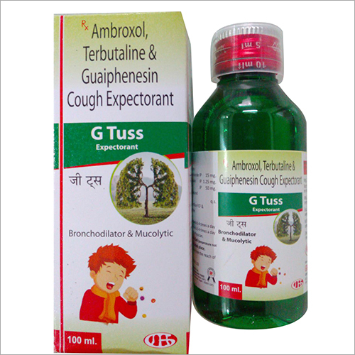 100 ml Ambroxol Terbutaline And Guaiphenesin Cough Expectorant Syrup