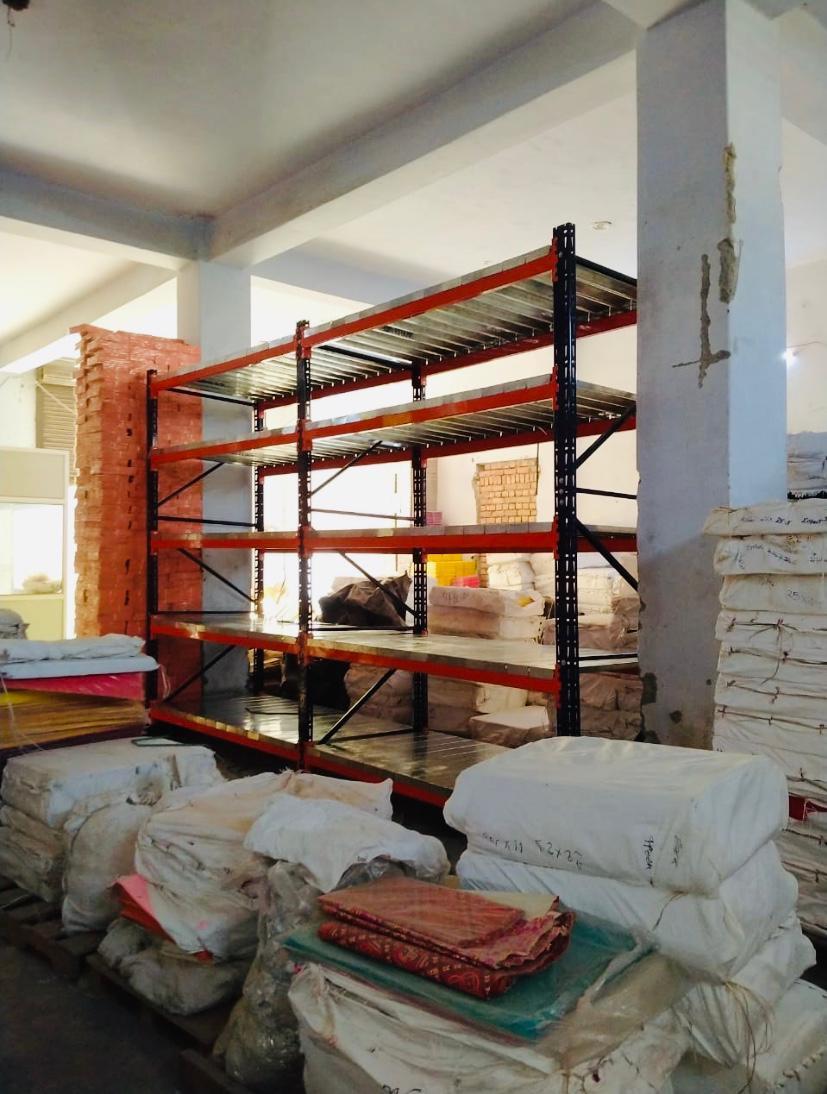 Warehouse Heavy Duty Rack - Mild Steel, Standard Size, Red | Durable Design, Heavy Load-bearing Capacity, Adjustable Shelves For Efficient Storage