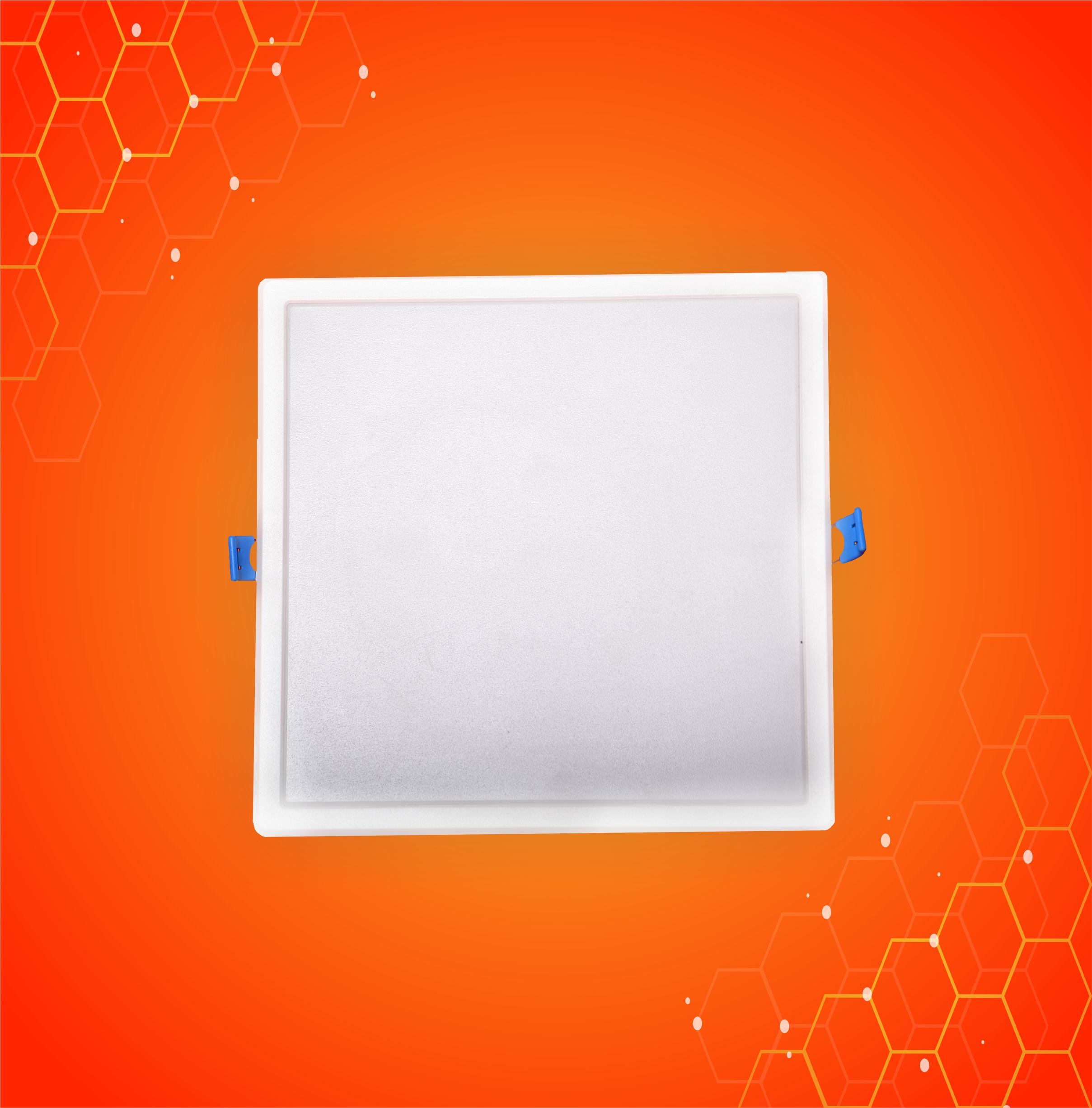 16w Square Pc Panel Light - Pc With Alloy, Outer 6.75 X 6.75 Inch, White | High Lumens 130lm/watt, >0.95 Power Factor, Flicker Free Technology