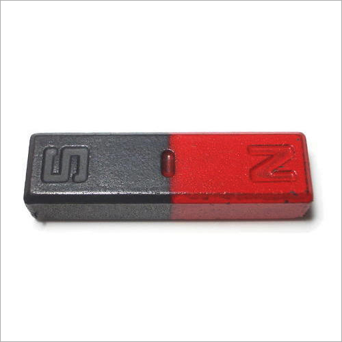 Bar Magnet - Magnetized Metal, 7x2x1 cm, 50g | Manual Use for Scientific Experiments, North and South Polarity Indications, High Durability