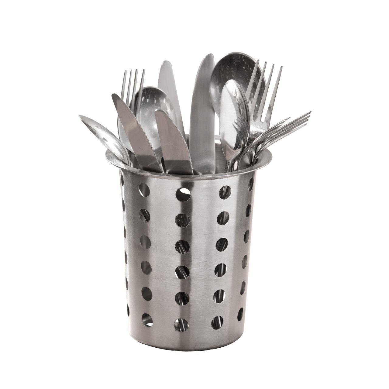 Steel 4 Hole Cylinder Cutlery Holder