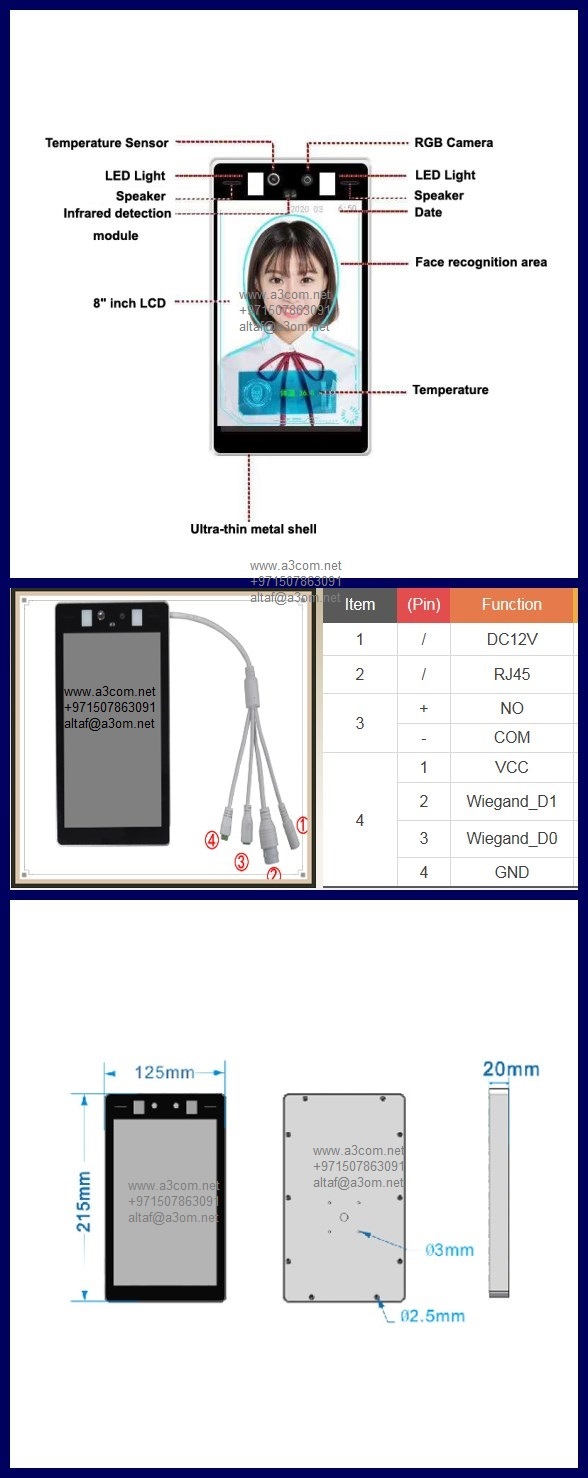Face Detection Camera Sensor Type: Ccd