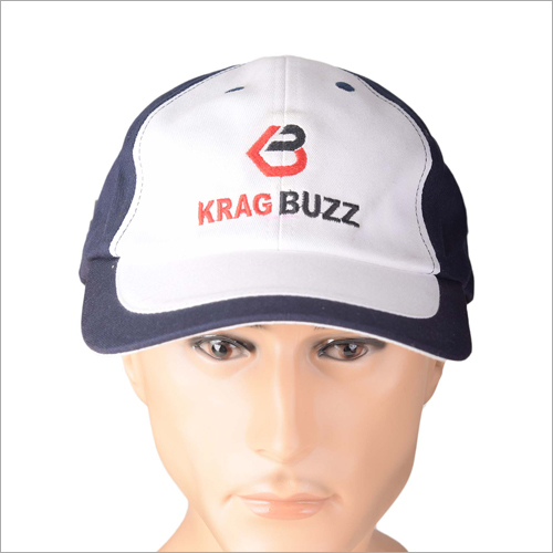 Mens Cap - Customized Designer Cap | Plain Blue-White, Ideal for Fashion-Forward Men, Perfect for Casual Outings and Stylish Looks