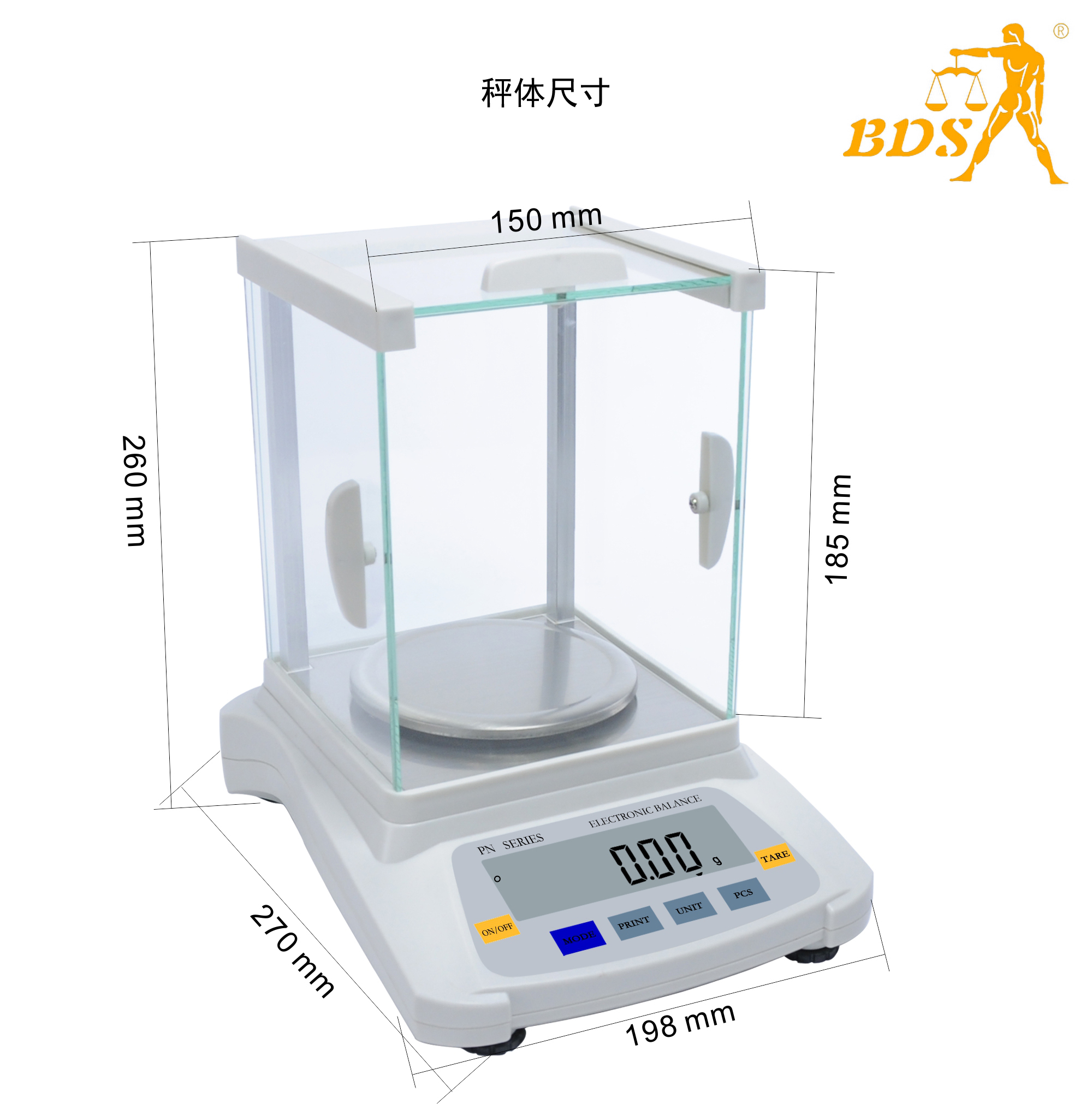 Bds-pn-a 0.01g Digital Precision Balance Capacity Range: 300g/0.01g
