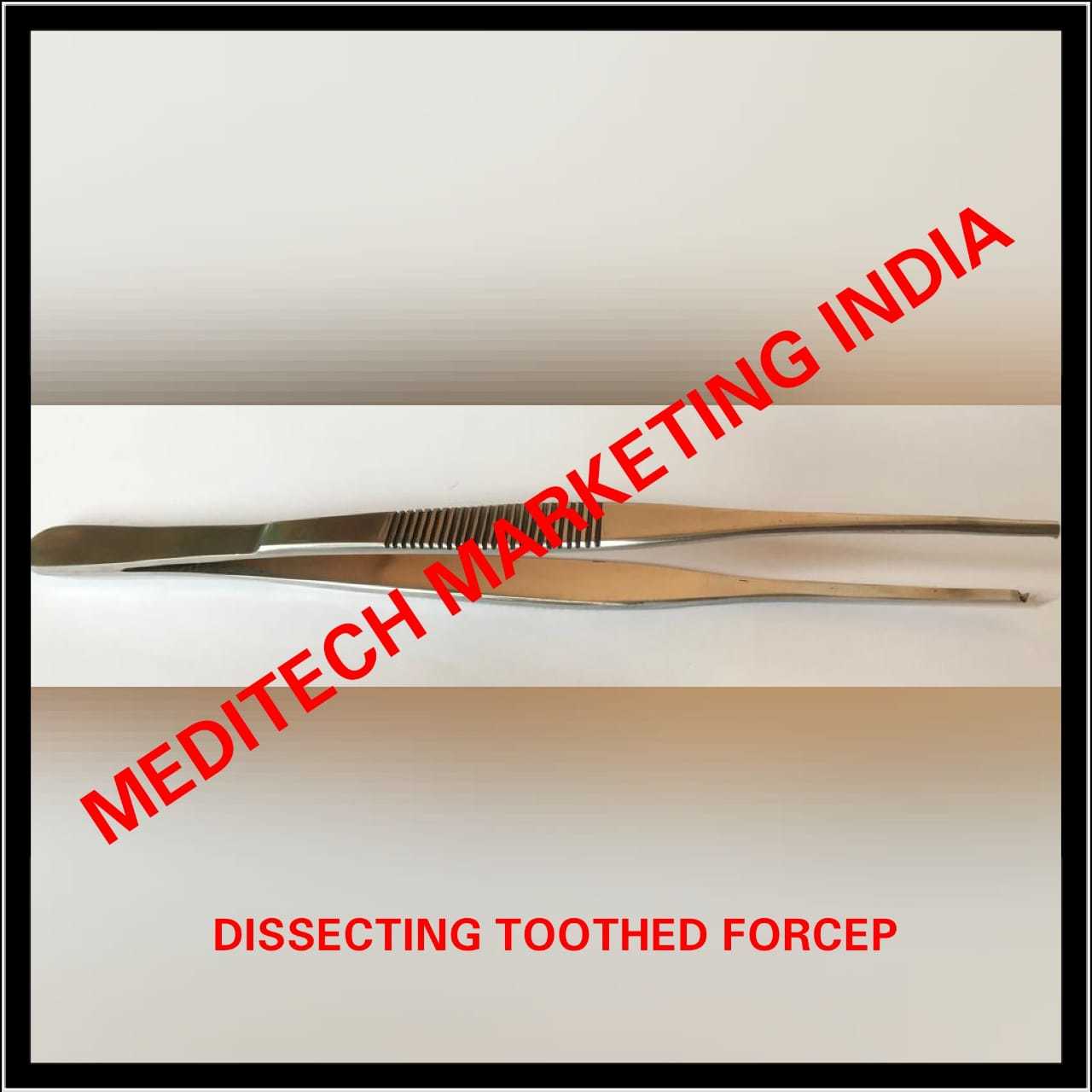 Toothed Forceps - Stainless Steel, 5"/6" Size , Reusable Basic Surgical Instrument For Hospital Use, Lightweight 20 Grams