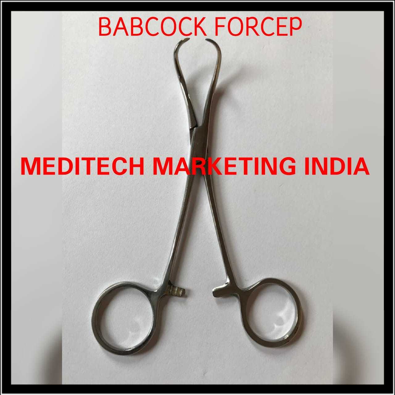 Babcock Forceps - Steel, 4"/5"/6"/8"/12" Sizes | Reusable Surgical Instrument, Suitable For Hospital Use, 100g Weight
