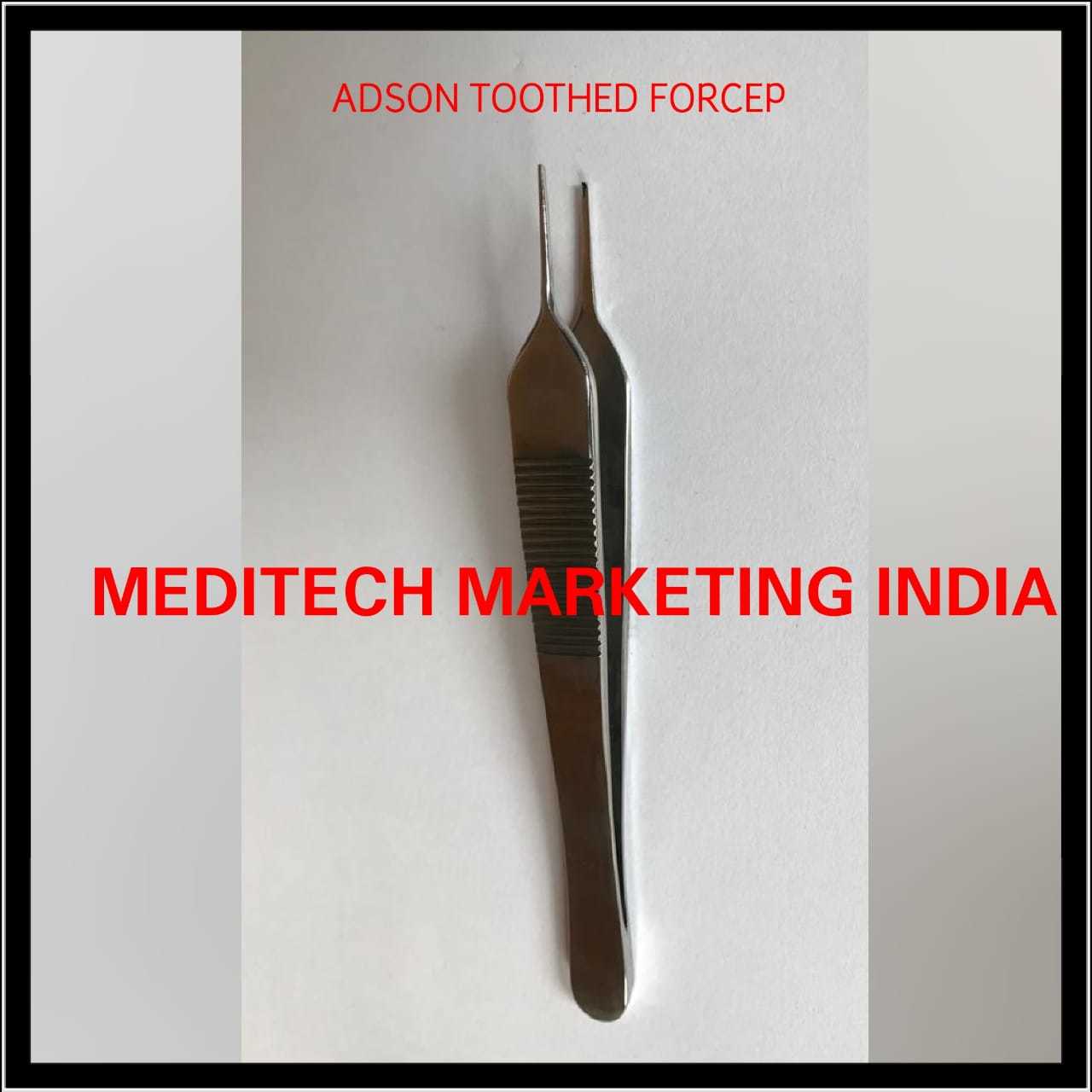 Adson Forcep - Steel, 50 Grams | Reusable Design, Basic Surgical Instrument, Ideal For Hospital Usage