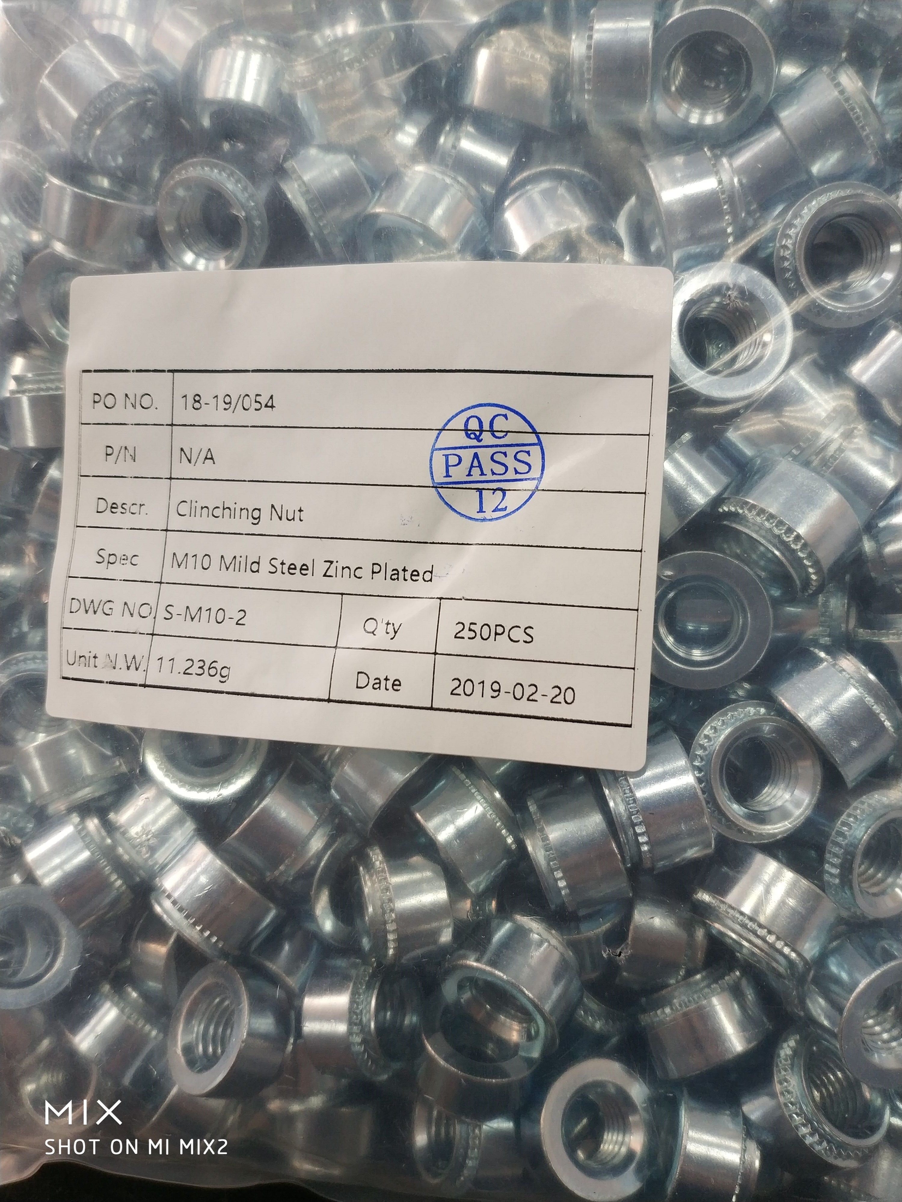 Self Clinching Fasteners - Mild Steel & Stainless Steel, Thread Size M2-m12, Hexagon/square/round Head Style, Nickel/zinc Plated Finish, 2-20mm Thread Length