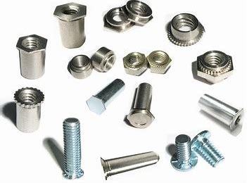 Self Clinching Fasteners - Mild Steel & Stainless Steel, Thread Size M2-m12, Hexagon/square/round Head Style, Nickel/zinc Plated Finish, 2-20mm Thread Length