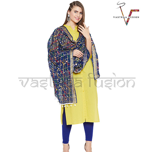 Bandani Linen Dupatta