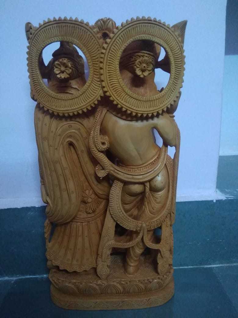 Washable Wooden Radhakrishn