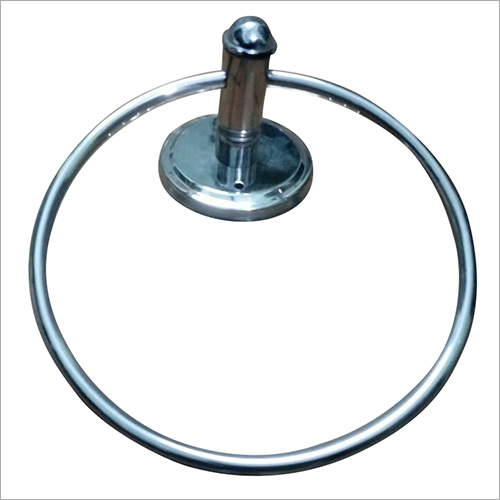 Stainless Steel Round Towel Ring - Stainless Steel, Available in Various Sizes and Designs | Polished Finish for Modern Bathroom Aesthetics