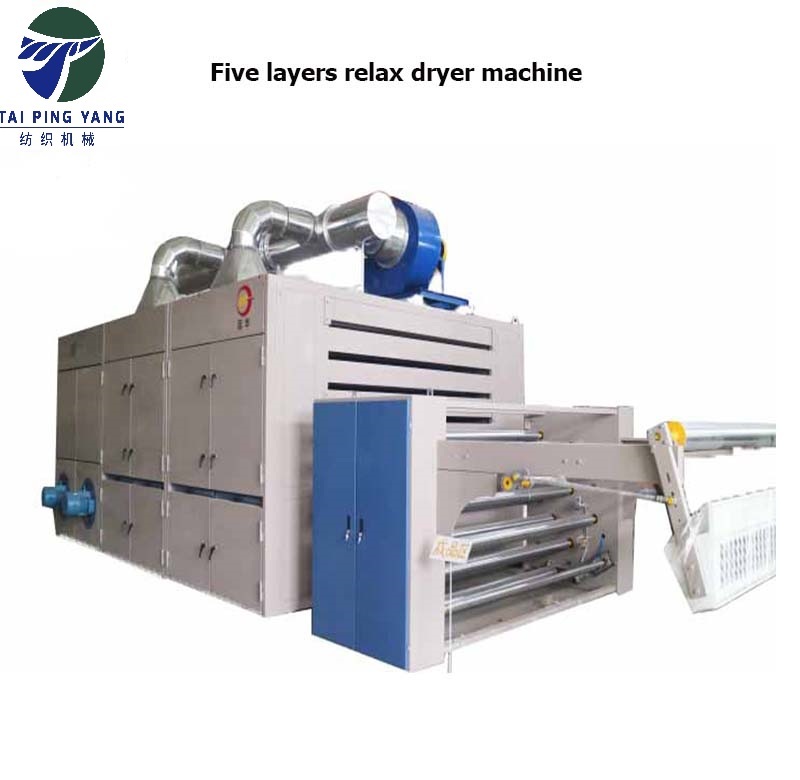 Automatic Three Pass High Efficient Relax Dryer Of Textile Machine For Textile Finishing