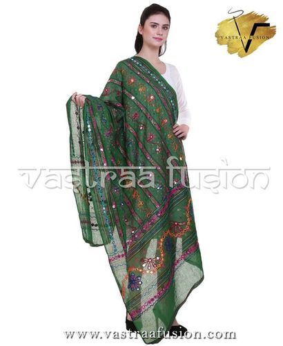 Multi Color Green Line Dupatta