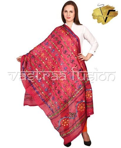 Multi Color Pink Line Dupatta