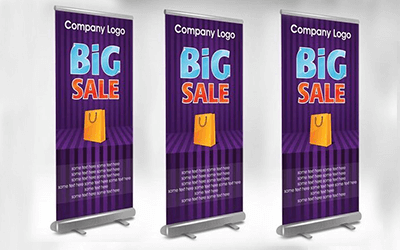 Customized Roll Up Standee Application: Outdoor