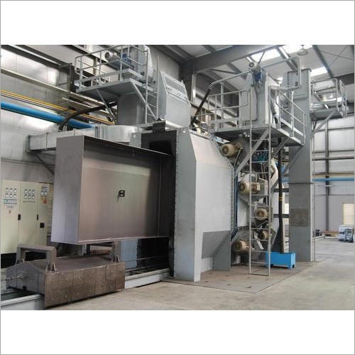 12 Wheel Shot Blasting Machine - 230-440 Volt, Automatic Operation | High Velocity, Low Maintenance, Industrial Surface Cleaning