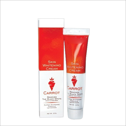 Carrot Skin Whitening Cream Dry Place