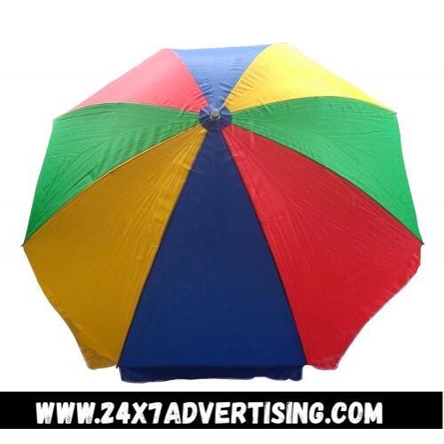 Event Promotional Umbrella - Polyester Fabric, Custom Size Options | Waterproof, Blue And White, All-season Use, Lightweight 1.50 Kg