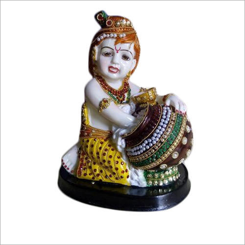 FRP Lord Makhan Chor Statue - 12 Inch & 18 Inch, Multicolor FRP Material with Polished Surface for Stunning Interior Decoration