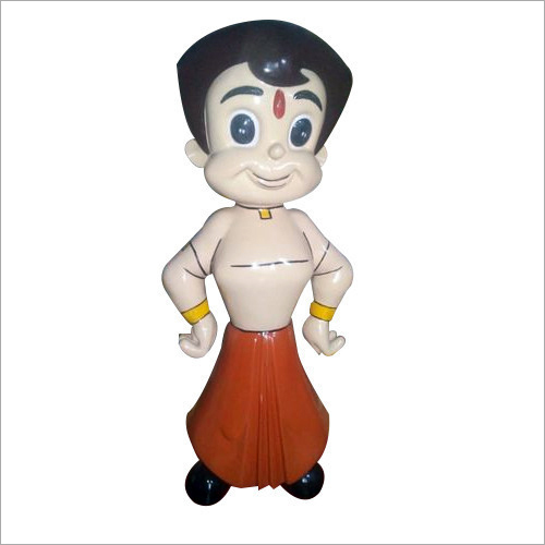 FRP Chota Bheem Statue - 3 Foot Height, Multicolor Design | Polished Finish for Elegant Interior Decoration