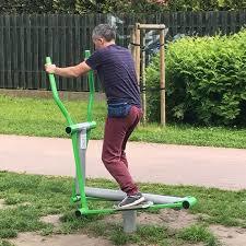 Cross Trainer Outdoor - 1135 X 575 X 1440 Mm | Full-body Cardio Equipment For Low Impact Workout, Ideal For Injury Recovery