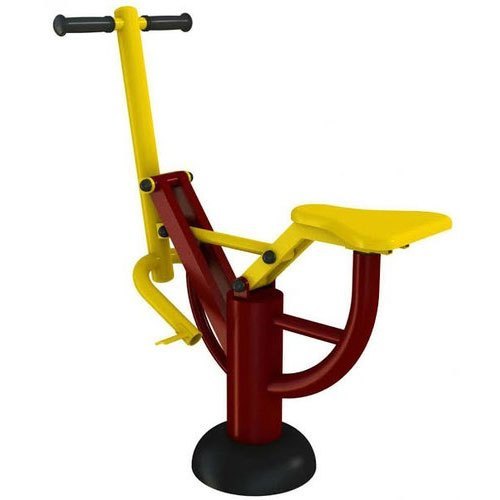 Horse Rider - Iron Seat Cover, Yellow Color | Commercial Grade Strength Machine for Back Exercise, Non-Adjustable Operation Mode