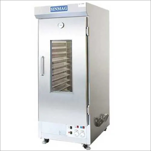 Sinmag Proofer - Sm32s एक उच्च गुणवत्ता वाला प्रोफर है जो बेकरी उत्पादों को उठाने के लिए डिज़ाइन किया गया है। इसकी खासियत इसमें तापमान और आर्द्रता को सटीकता से नियंत्रित करने की क्षमता है, जिससे बेकरी उत्पादों का स्वाद और बनावट बेहतर होती है।