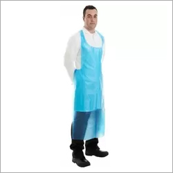 Blue Long Biodegradable Aprons Hardness: Soft