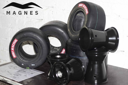 Rubber Go Kart Sleek Tyre And Rim Set