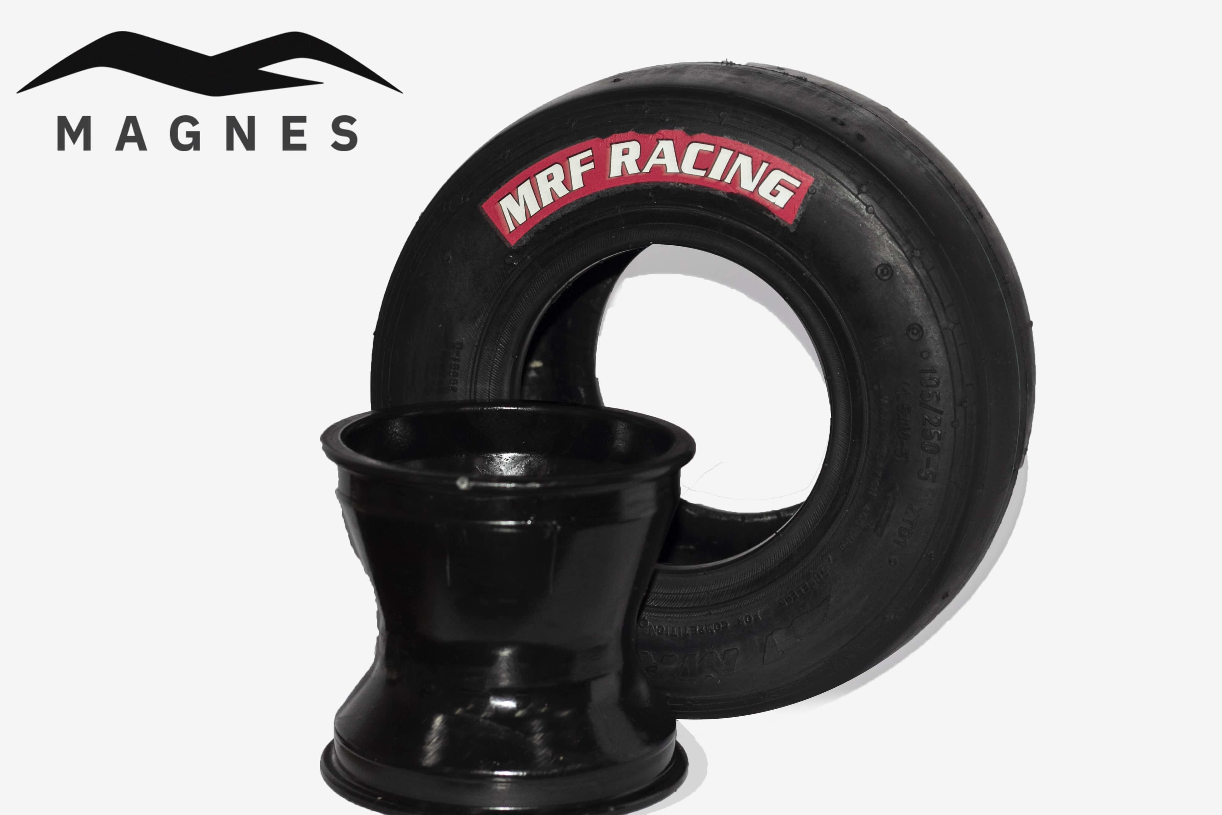 Rubber Go Kart Sleek Tyre And Rim Set