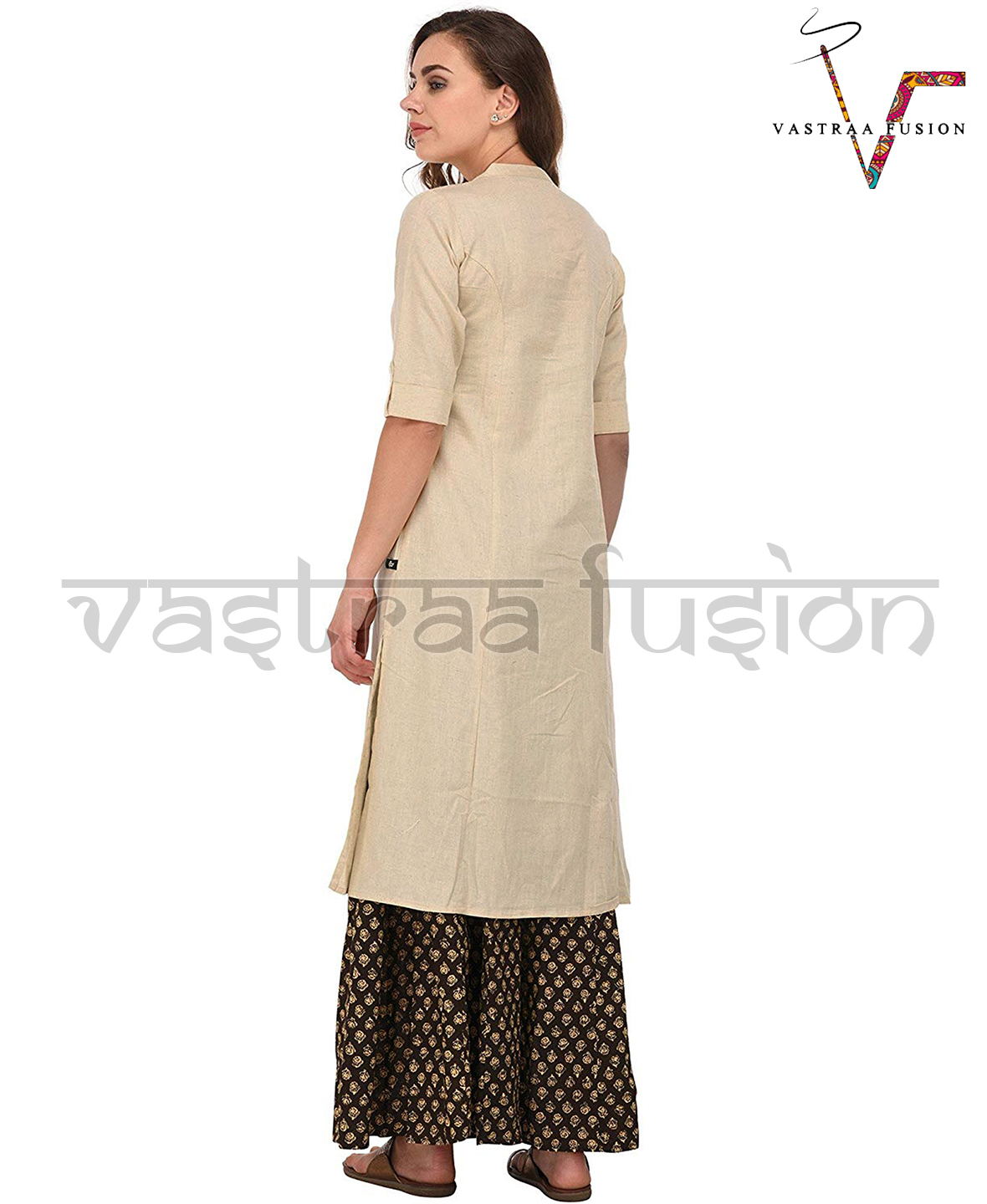Cotton Button Pattern Ladies Kurti - Cotton Blended Jute, Sizes 36-50 Inches, Available In 25 Colors, Regular Fit For Casual & Festive Wear