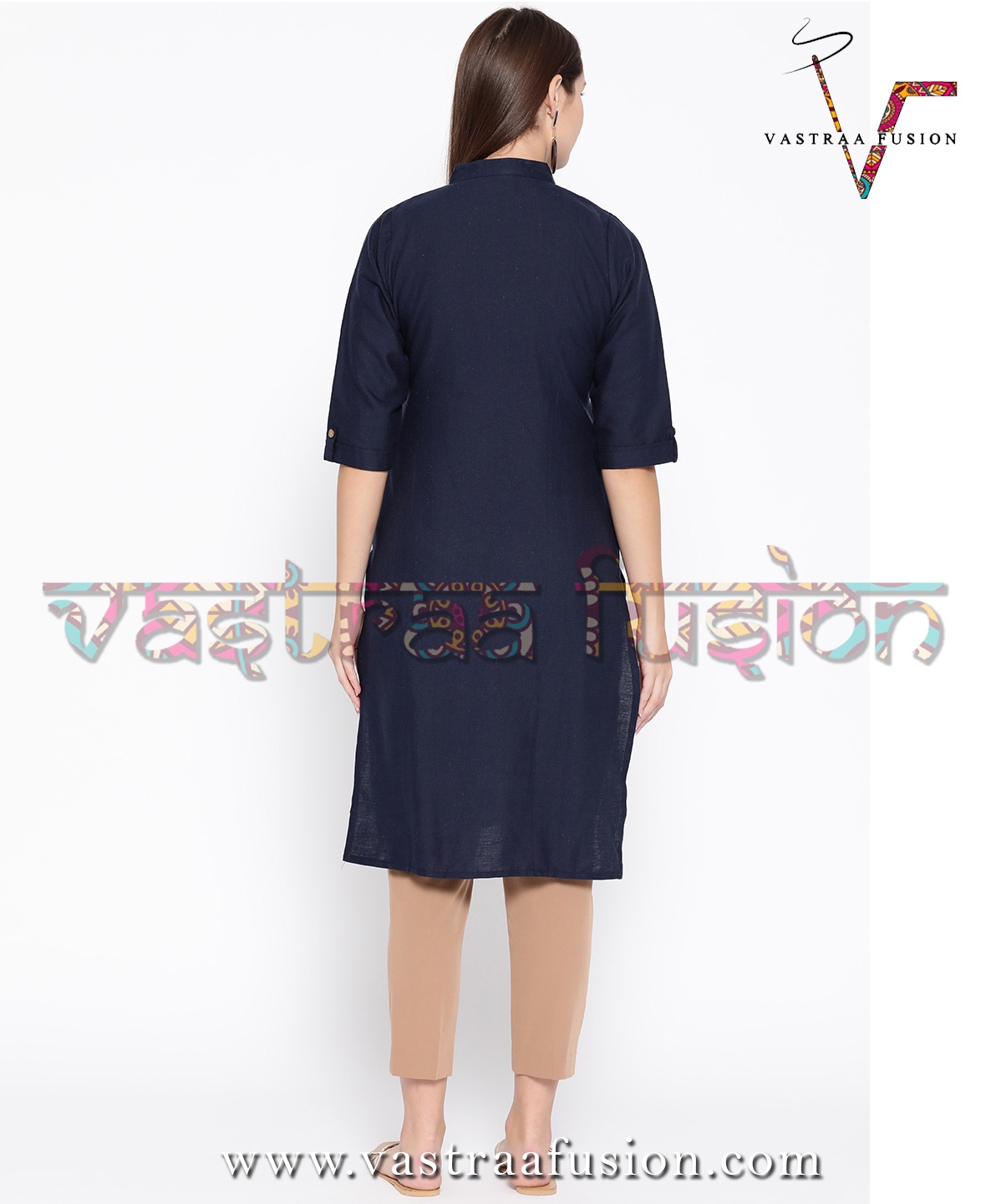 Cotton Button Pattern Ladies Kurti