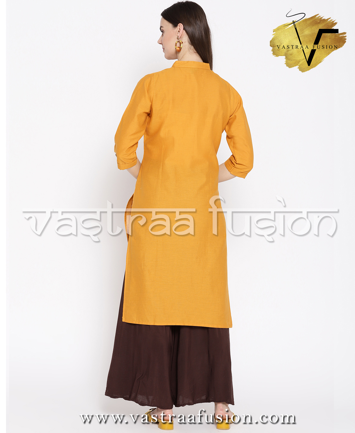 Cotton Button Pattern Ladies Kurti - Cotton Blended Jute Fabric, Regular Fit Size 36 To 50 Inches, Washable In 25 Vibrant Colors | Perfect For Casual And Festive Occasions