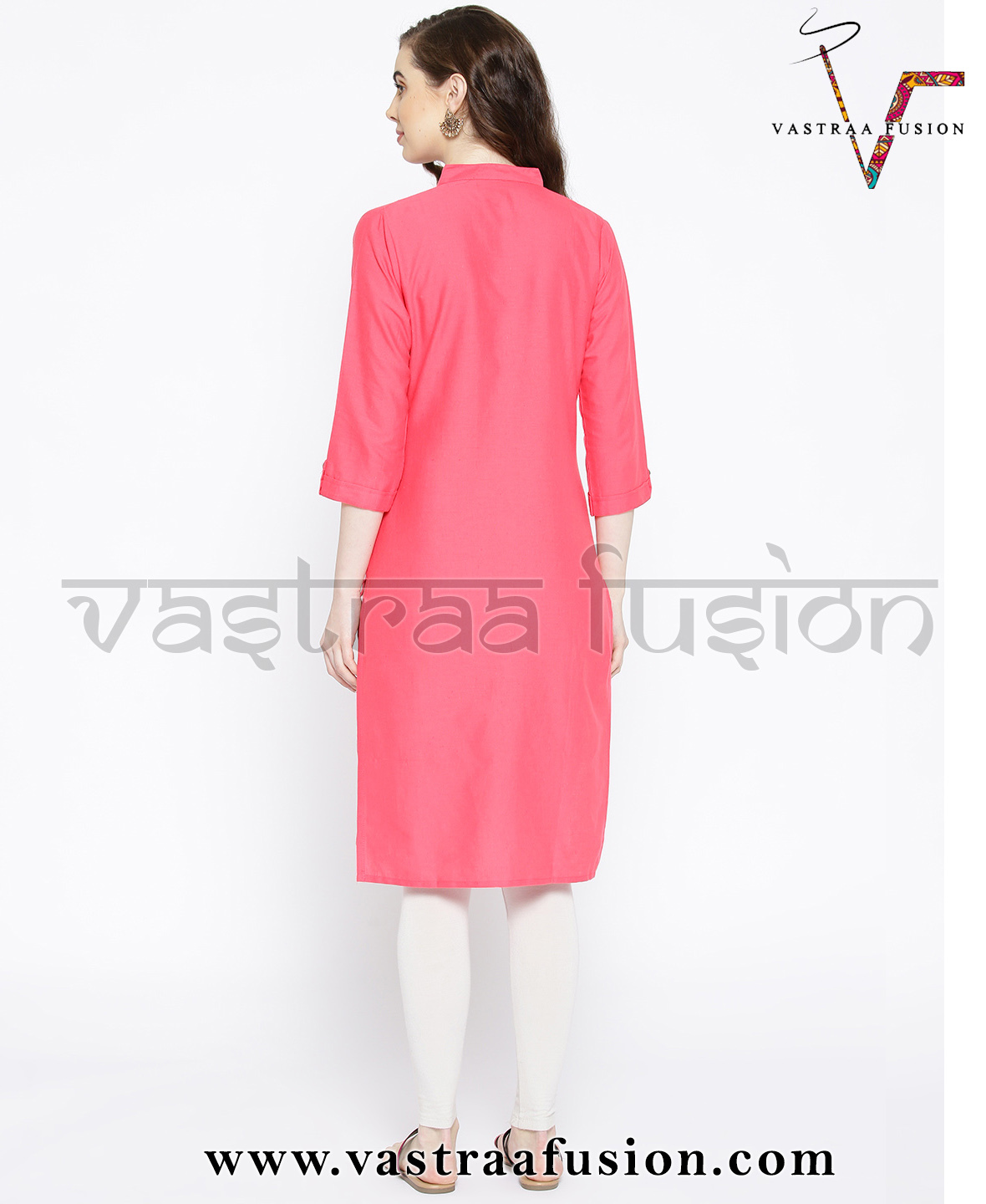 Washable Cotton Button Pattern Ladies Kurti