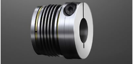 Metal Bellow Coupling - Stainless Steel And Aluminium Torsionally Stiff With Flexible Displacements