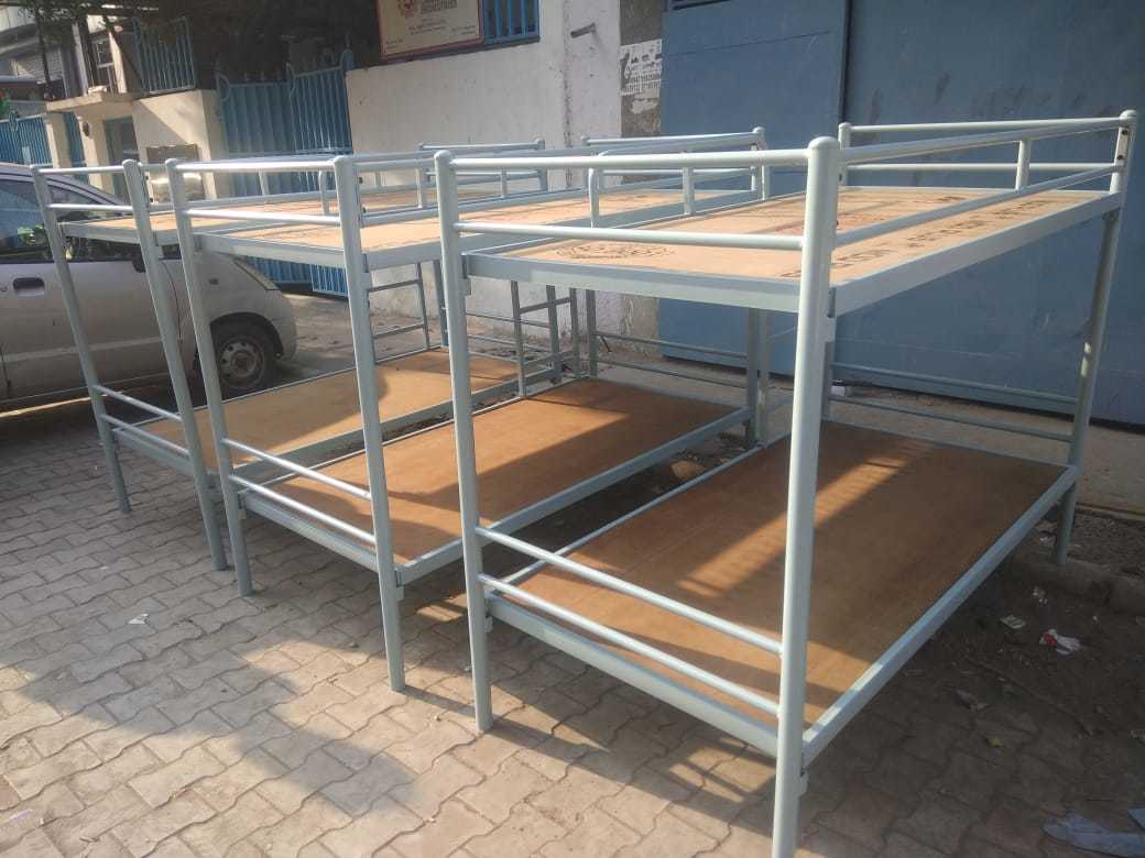 Metal Bunk Beds - 78" X 39" X 63", Powder Coated Finish, 250 Lbs Weight Capacity, 2 Beds With Included Ladder, 1 Year Warranty
