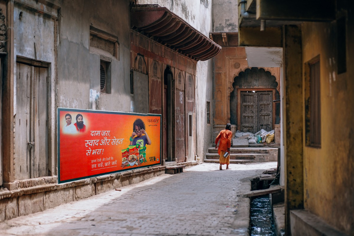 Digital Wall Painting - Water Activated Material Technology, Custom Size, Ink Media, Unique Indian Style Design, Low Maintenance Solution