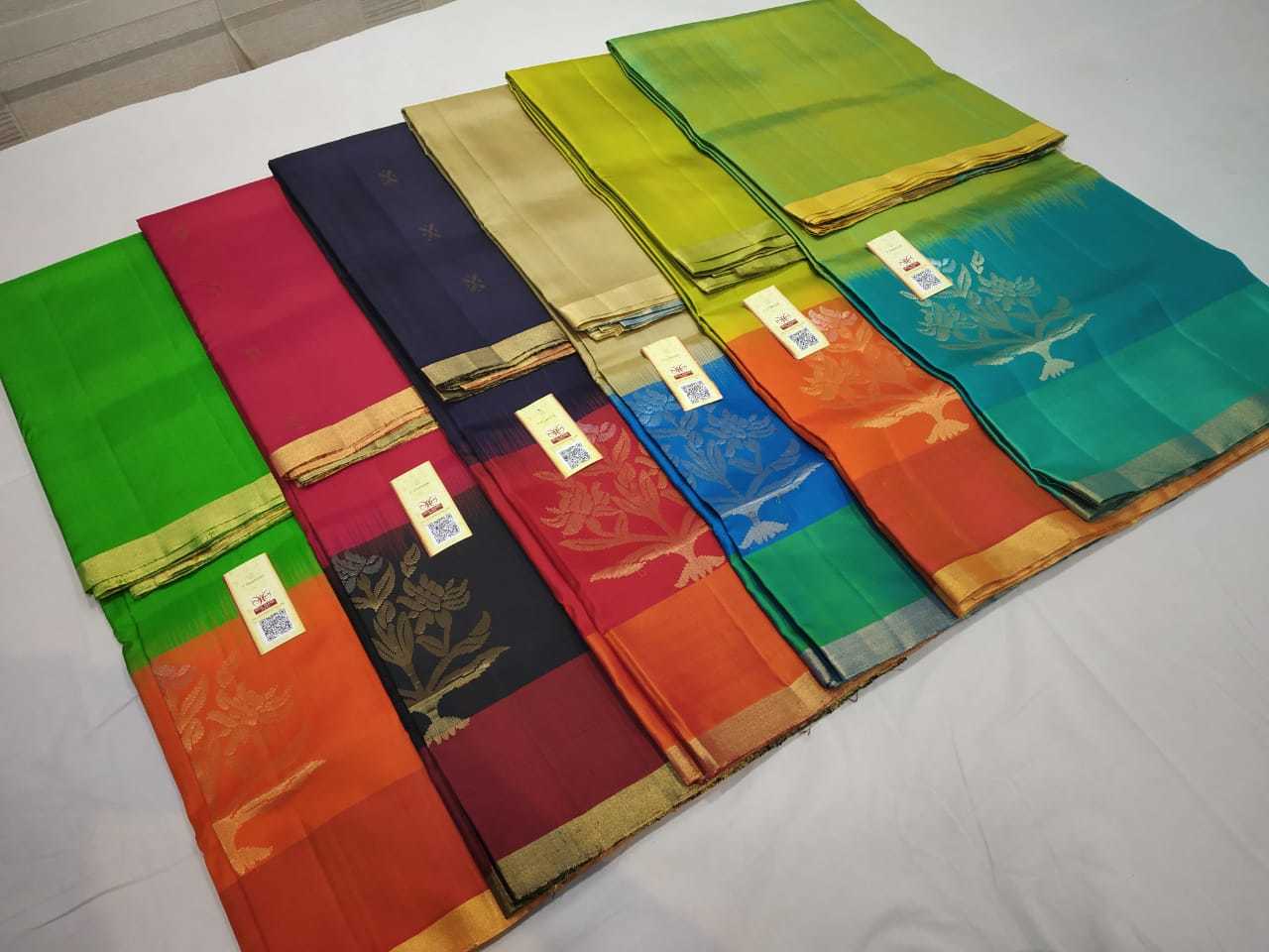 Traditional Pure Silk Side Butta Pink With Black Combination
