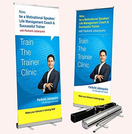Roll Up Standee - Rugged Hardware, Various Sizes, Indoor/outdoor Use | Durable, Customizable Shape