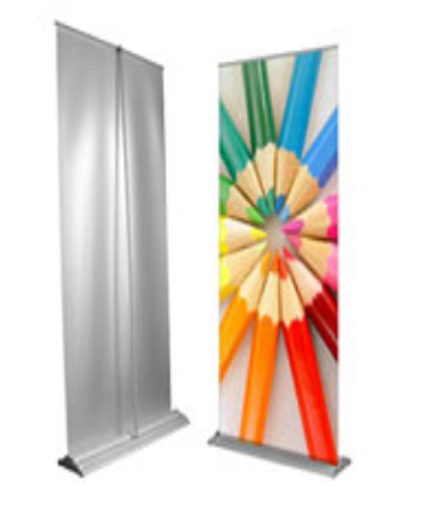 Roll Up Standee - Rugged Hardware, Various Sizes, Indoor/outdoor Use | Durable, Customizable Shape